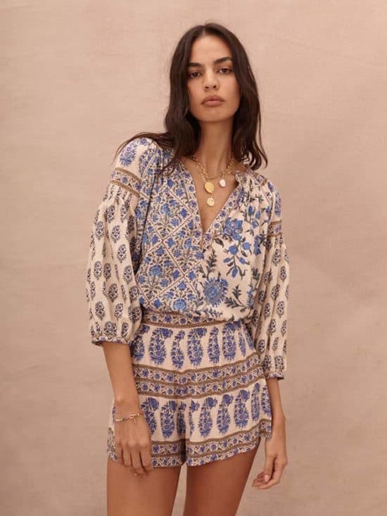 Boteh Lazuri Smock Blouse - Resort 22