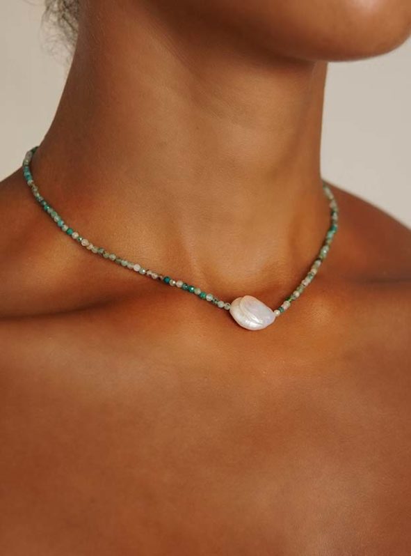 Amazonite Necklace by Olamii