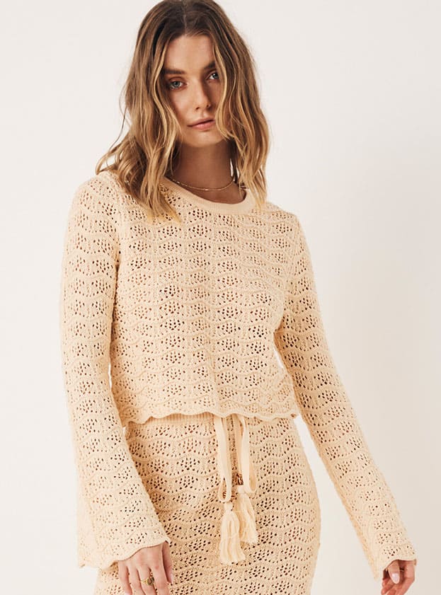 Spell Road to Paradise Knit Top - Wheat