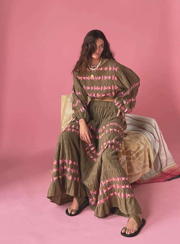 Hera Applique Full Maxi Skirt