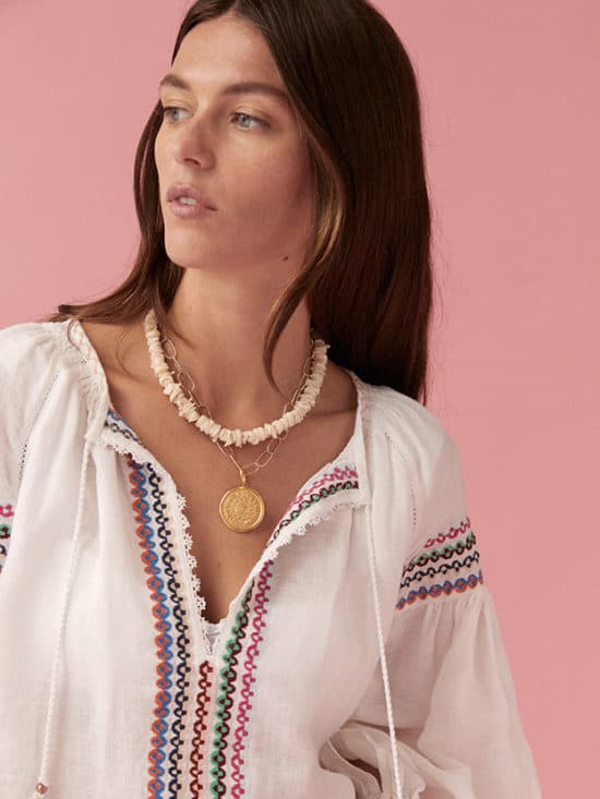 Boteh Xavi Embroidered Blouse