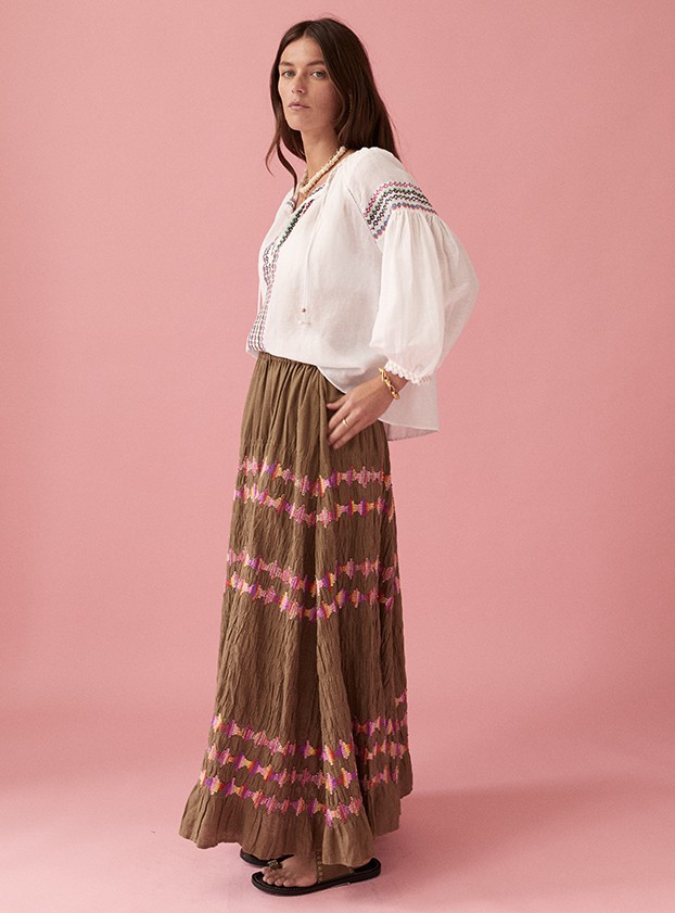 Boteh Xavi Embroidered Blouse