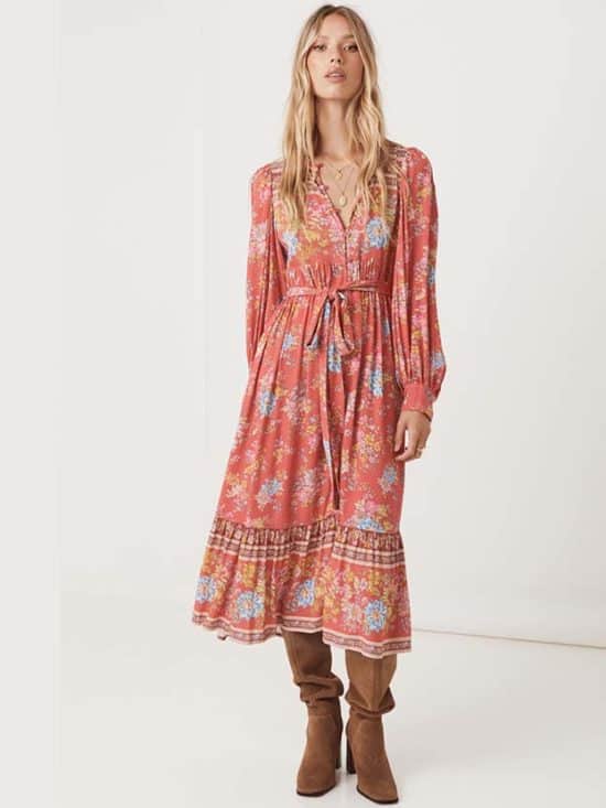 Spell Meadowland Boho Dress in Poppy